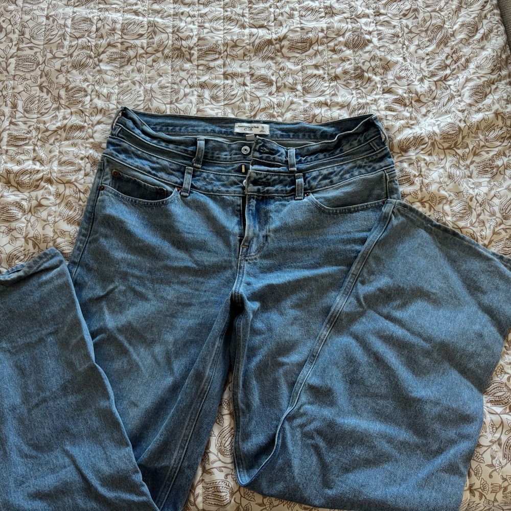 Abercrombie & Fitch Light Blue Flare Jeans